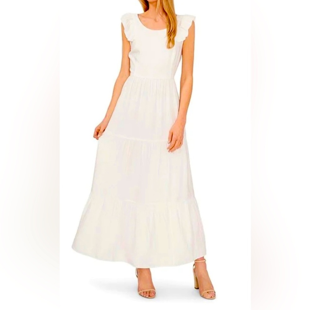 CeCe Women’s Sleeveless ruffle maxi dress Sz XL